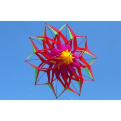Pipa esportiva / praia - flor 3D - com cabo / linha