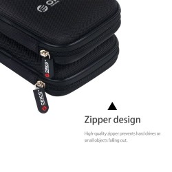 Saco de armazenamento protetor HDD de 2,5 polegadas - com zíper