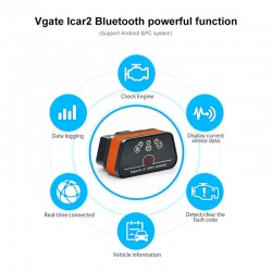 Vgate iCar 2 - WIFI - OBD2 - leia o código de erro do carro - diagnóstico - scanner - ELM327 OBDII