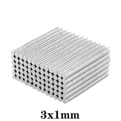 N35 - ímã de neodímio - disco redondo forte - 3 * 1 mm