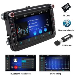 Auto-rádio - X8 - Carplay - 2 Din - Android - Bluetooth - CAN BUS - Mirror Link - USB - TF