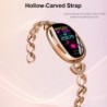 H8 Smart Watch - pulseira oca com diamantes - monitor de frequência cardíaca - rastreador de fitness - à prova d'água - Android