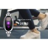 H8 Smart Watch - pulseira oca com diamantes - monitor de frequência cardíaca - rastreador de fitness - à prova d'água - Android