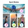 H8 Smart Watch - pulseira oca com diamantes - monitor de frequência cardíaca - rastreador de fitness - à prova d'água - Android