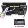 16 pinos para chicote elétrico da VW - plugue - conector ISO - para unidade principal de áudio do carro 2 Din - adaptador de cab