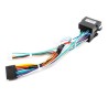 16 pinos para chicote elétrico da VW - plugue - conector ISO - para unidade principal de áudio do carro 2 Din - adaptador de cab