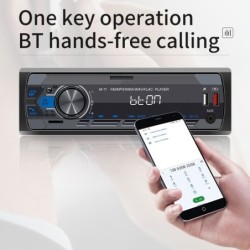 Auto-rádio digital - 1 DIN - assistente de voz - Bluetooth - AUX - FM
