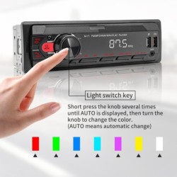 Auto-rádio digital - 1 DIN - assistente de voz - Bluetooth - AUX - FM