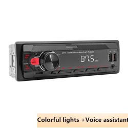 Auto-rádio digital - 1 DIN - assistente de voz - Bluetooth - AUX - FM