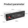 Auto-rádio digital - 1 DIN - assistente de voz - Bluetooth - AUX - FM