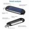 Lâmpada movida a energia solar - lâmpada de parede ao ar livre - luz do crepúsculo ao amanhecer - à prova d'água - 18 LE