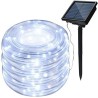 Corda de LED alimentada por energia solar - guirlanda - luzes externas - à prova d'água - 7m - 12m