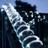 Corda de LED alimentada por energia solar - guirlanda - luzes externas - à prova d'água - 7m - 12m