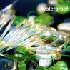 Corda de LED alimentada por energia solar - guirlanda - luzes externas - à prova d'água - 7m - 12m