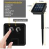 Corda de LED alimentada por energia solar - guirlanda - luzes externas - à prova d'água - 7m - 12m