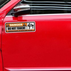 Funny car sticker - "DANGER! DO NOT TOUCH" - 2 piecesStickers