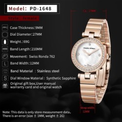 PAGANI DESIGN - luxurious women's watch - with diamonds - Quartz - stainless steelWatches