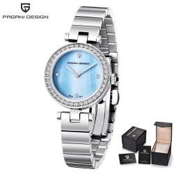 PAGANI DESIGN - luxurious women's watch - with diamonds - Quartz - stainless steelWatches