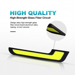 Luzes diurnas para carro - LED - DRL - COB - à prova d'água - 2 peças