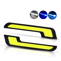 Luzes diurnas para carro - LED - DRL - COB - à prova d'água - 2 peças