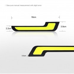 Luzes diurnas para carro - LED - DRL - COB - à prova d'água - 2 peças