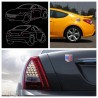 United States - USA flag - metal emblem - car stickerStickers