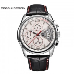 PAGANI DESIGN - relógio de quartzo de luxo com pulseira de couro