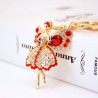 Crystal lucky angel with wings - keychainKeyrings