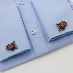 Luxurious cufflinks - silver crystal scorpionsCufflinks
