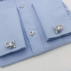Luxurious cufflinks - silver crystal scorpionsCufflinks