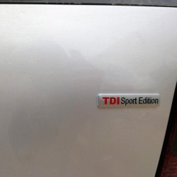 TDI SPORT EDITION - emblema cromado - adesivo de carro