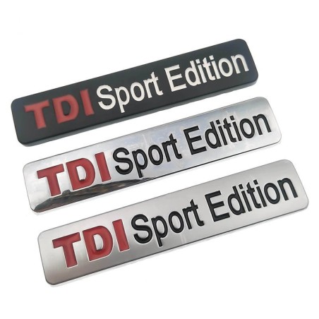 TDI SPORT EDITION - emblema cromado - adesivo de carro