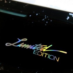 LIMITED EDITION - corte a laser colorido - adesivo de carro