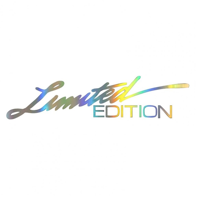 LIMITED EDITION - corte a laser colorido - adesivo de carro