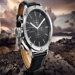 PAGANI DESIGN - relógio esportivo para homem - Quartz - impermeável - pulseira de couro