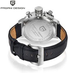 PAGANI DESIGN - relógio esportivo para homem - Quartz - impermeável - pulseira de couro