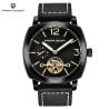 PAGANI DESIGN - relógio masculino automático / mecânico - ponteiros luminosos - pulseira de couro - impermeável