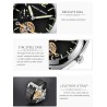 PAGANI DESIGN - relógio masculino automático / mecânico - ponteiros luminosos - pulseira de couro - impermeável