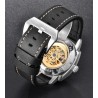 PAGANI DESIGN - relógio masculino automático / mecânico - ponteiros luminosos - pulseira de couro - impermeável