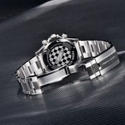 PAGANI DESIGN - relógio Quartz masculino - cronógrafo - luneta de cerâmica - à prova d'água - aço inoxidável