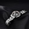 PAGANI DESIGN - relógio Quartz masculino - cronógrafo - luneta de cerâmica - à prova d'água - aço inoxidável