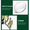 SINOBI - relógio Quartz esporte - à prova d'água - aço inoxidável