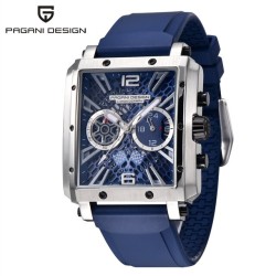 PAGANI DESIGN - relógio esportivo para homem - Quartzo - à prova d'água - aço inoxidável - série de corridas de esqueleto
