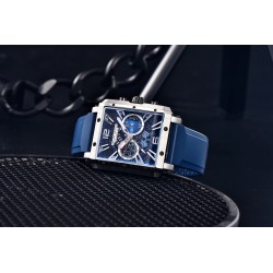 PAGANI DESIGN - relógio esportivo para homem - Quartzo - à prova d'água - aço inoxidável - série de corridas de esqueleto