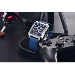 PAGANI DESIGN - relógio esportivo para homem - Quartzo - à prova d'água - aço inoxidável - série de corridas de esqueleto