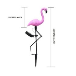 Garden solar light - LED lamp - waterproof - flamingoSolar lighting