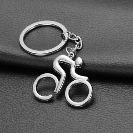 Bicicleta de estrada - chaveiro de metal