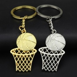 Chaveiro de metal - basquete - rede - quadra de basquete