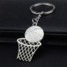 Metal keychain - basketball - net - basketball courtKeyrings