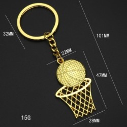 Metal keychain - basketball - net - basketball courtKeyrings